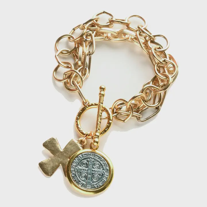 Julio Design Vintage Cable Charm Bracelet