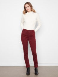 Charlie B Cuffed Hem Silm Pant C5309YR/188B
