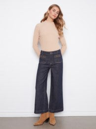 Charlie B Cropped Pocket Wide Leg C5538/437C