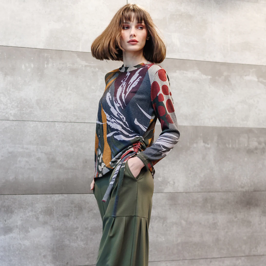 Clara Sunwoo Sweater W/Side Tie T200WP5