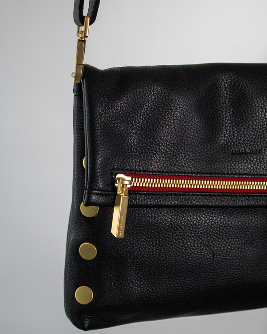 Hammitt VIP Black/ Gold Zippered Oversize