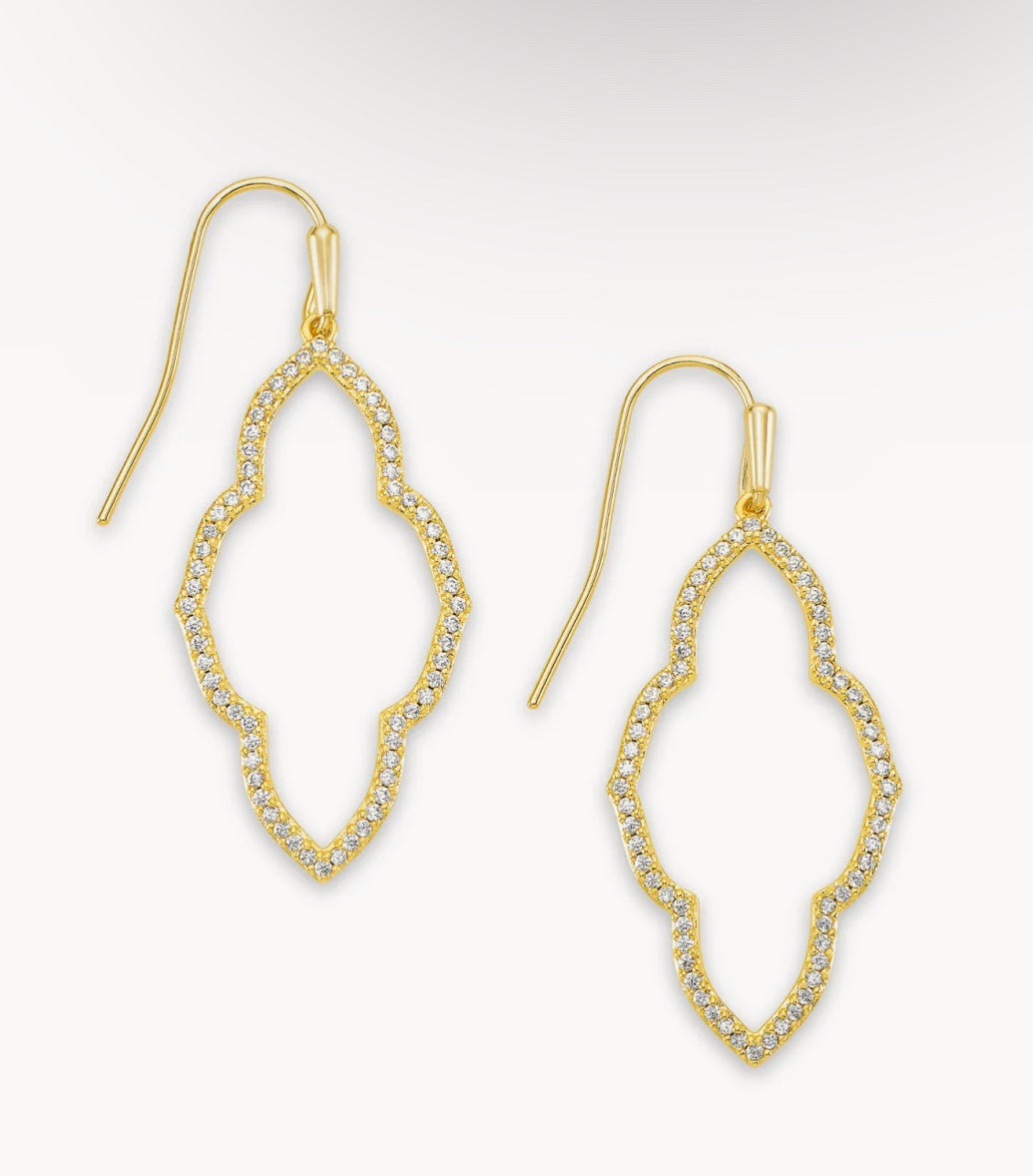 ABBIE SMALL OPEN FRAME EARRINGS