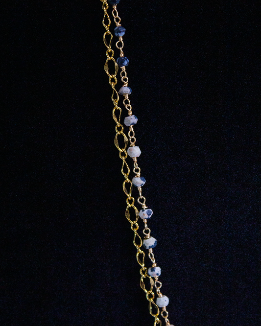 Julio Designs Greta Jasper & Filigree Necklace