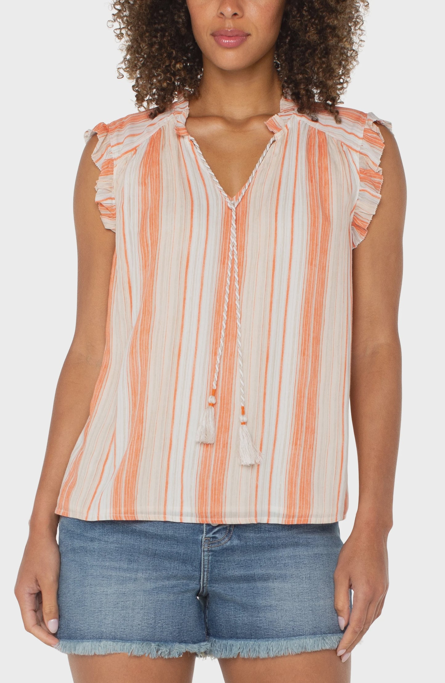 Liverpool SS Blouse W/Ties LM8G03HC8P39