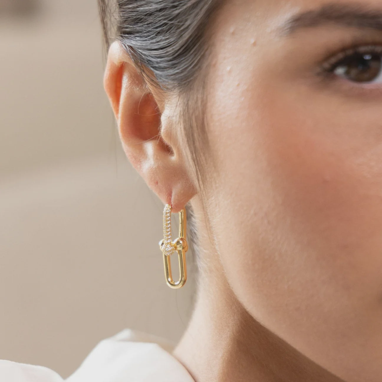 Sahira U Link Pave Earring ULPE1SJD