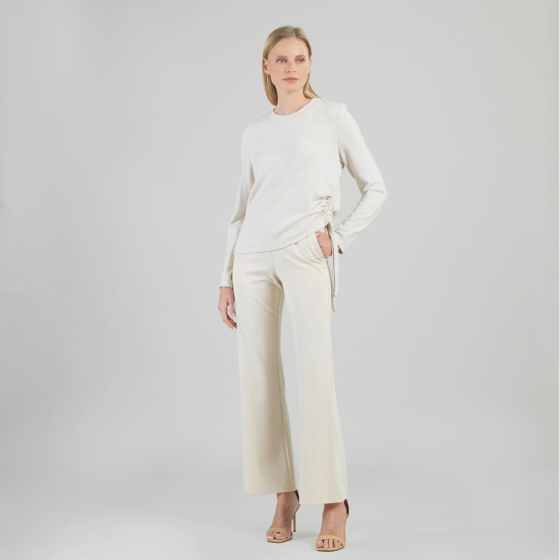 Clara Sunwoo Ribbed Sweater W/Side Tie T200WR
