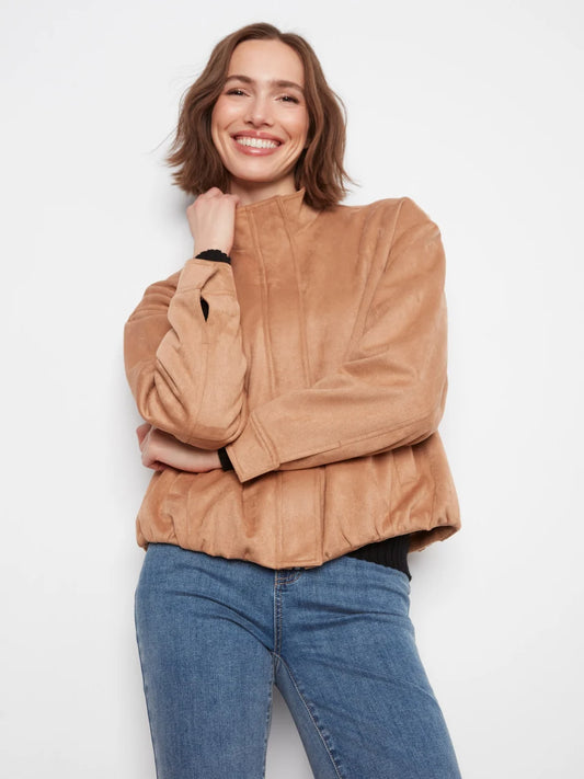 Charlie B Sude Bomber Jacket C6428/754C