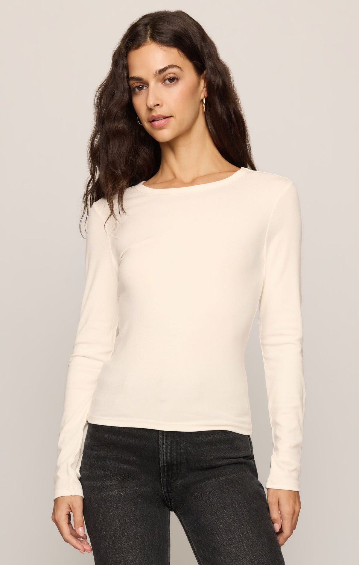 Z Supply Second Skin Crew LS ZT254896