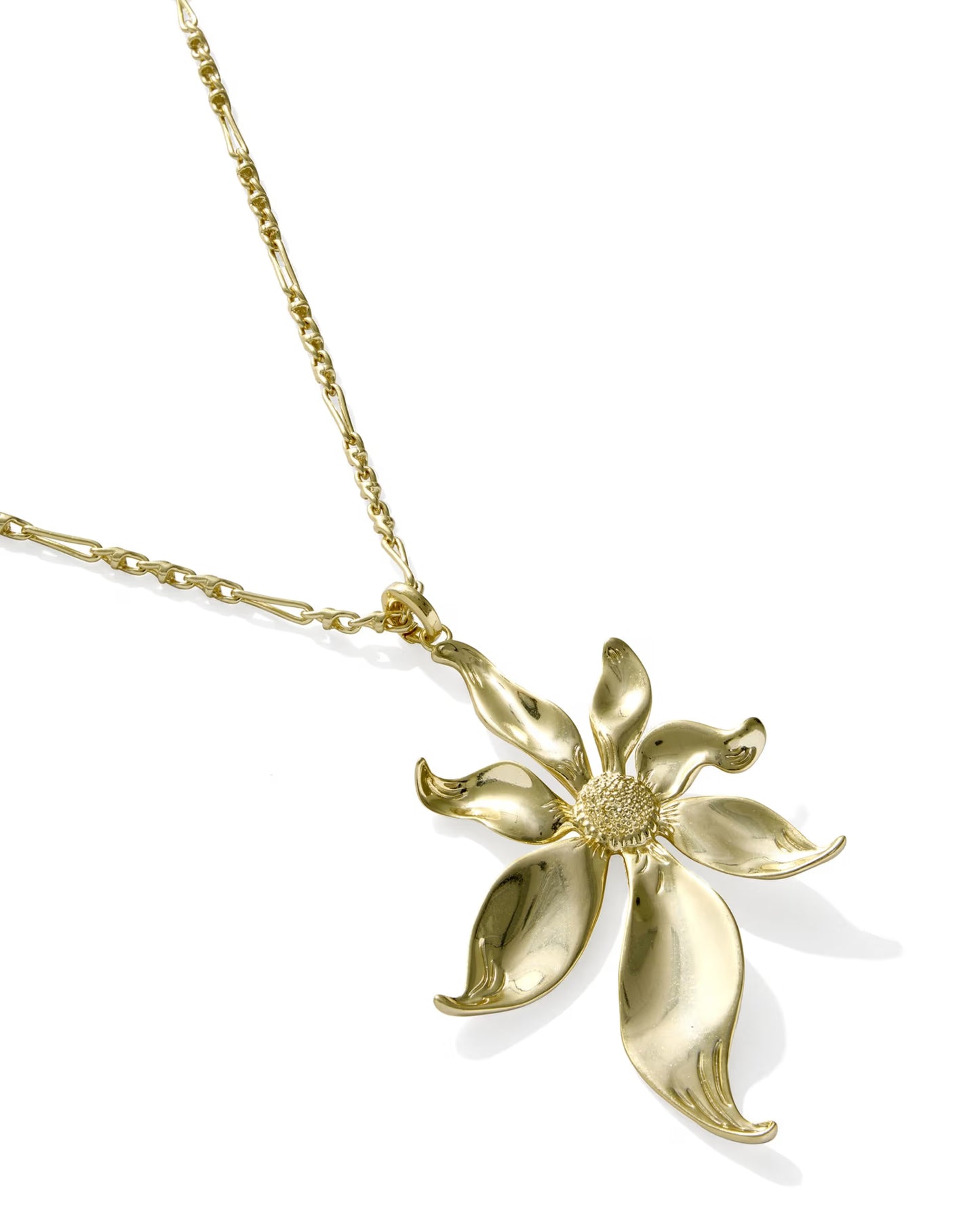 KENDRA SCOTT ANYA FLOWER LONG PENDANT NECKLACE