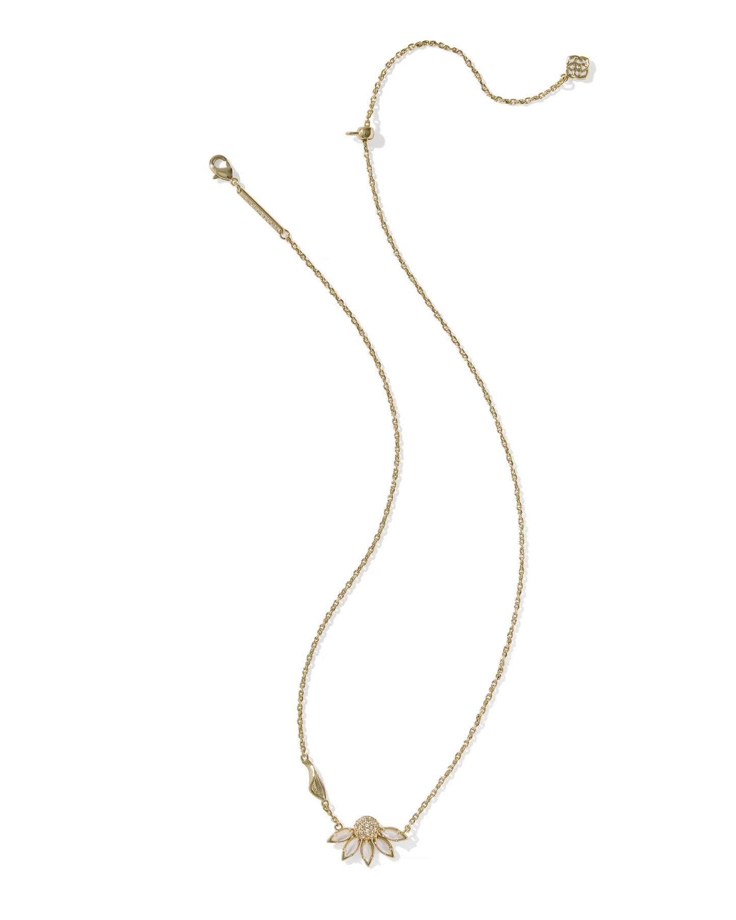 KENDRA SCOTT ANYA FLOWER SHORT PENDANT NECKLACE