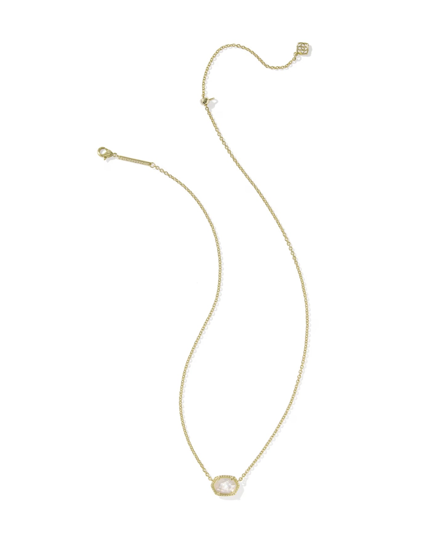 KENDRA SCOTT DAPHNE FRAME SHORT PENDANT NECKLACE