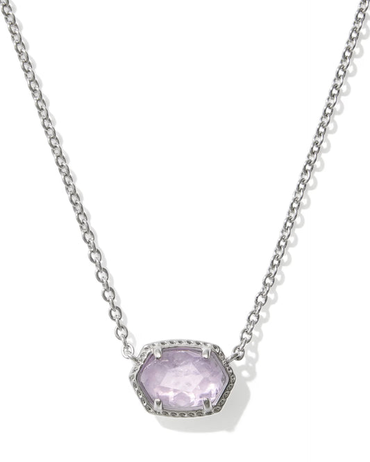 KENDRA SCOTT DAPHNE FRAME SHORT PENDANT NECKLACE