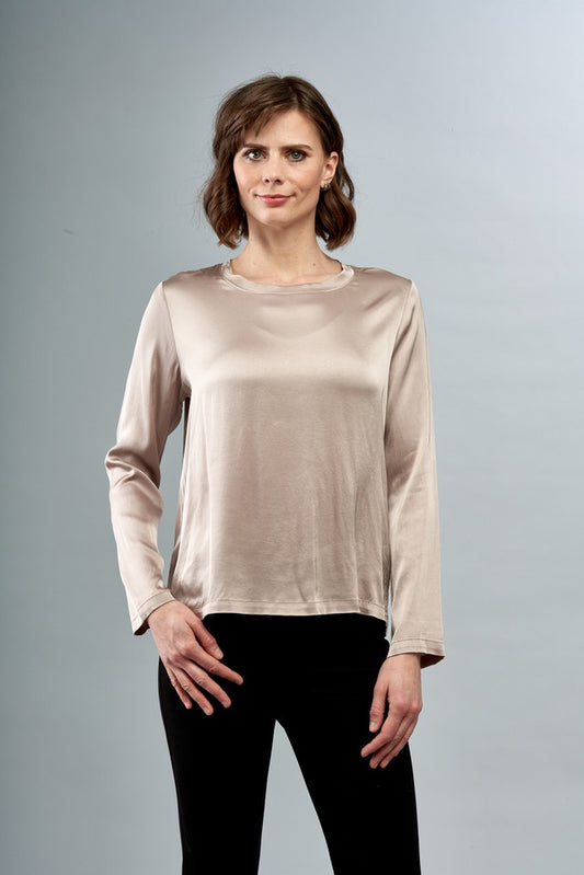 Insight Satin Scoop Neck Top BCT6757
