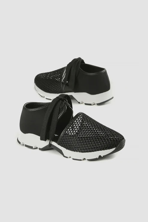 All Black Footwear Amazing Mesh 15059
