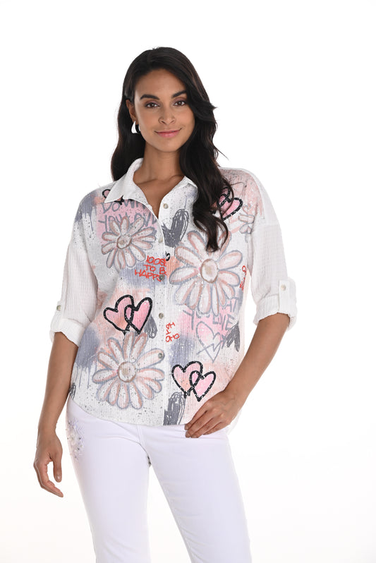 Frank Lyman Woven Blouse 256787U