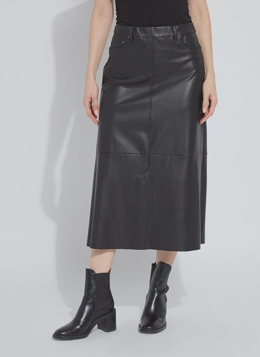 Lysse Waren A-Line Vegan Leather Skirt 32-3710-M8