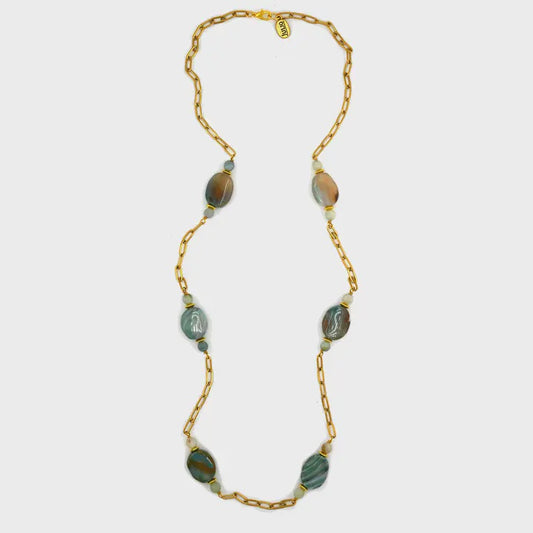 Julio Designs Ample Gemstone Necklace