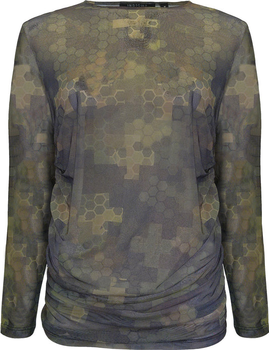 Insight Printed Mesh Top BCT2657B