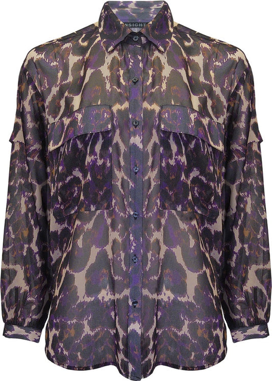 Insight Printed Mesh Blouse BCT5748