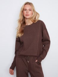 Charlie B Crewneck Soft Scuba Top C1462/825C