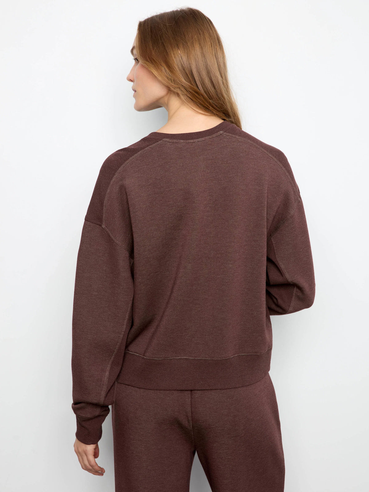 Charlie B Crewneck Soft Scuba Top C1462/825C