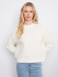 Charlie B Long Slv Crewneck Sweatshirt C1463/702C