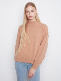 Charlie B Mock Neck Sweater C2109/974A