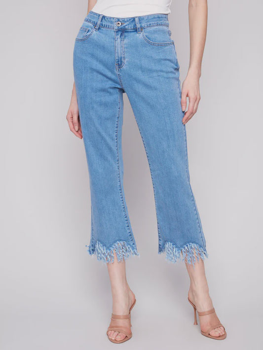 Charlie B Bottom Fringed Pant