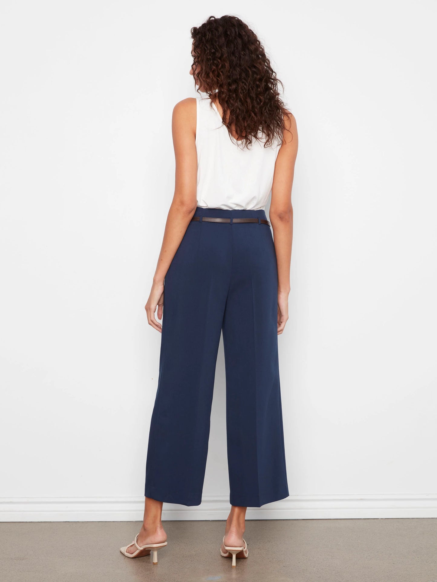 Charlie B Belted Trousers C5723/838B