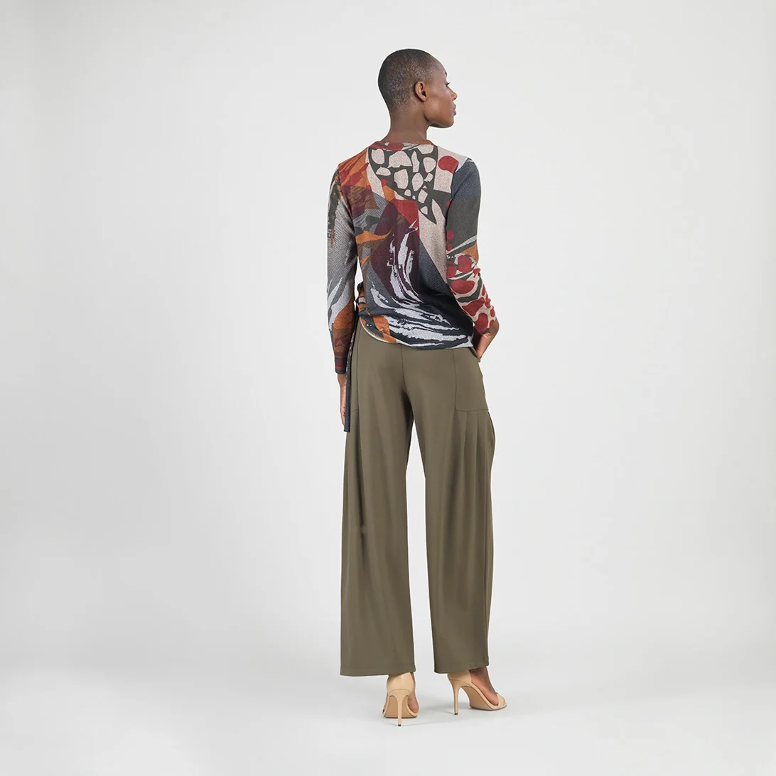 Clara Sunwoo Sweater W/Side Tie T200WP5