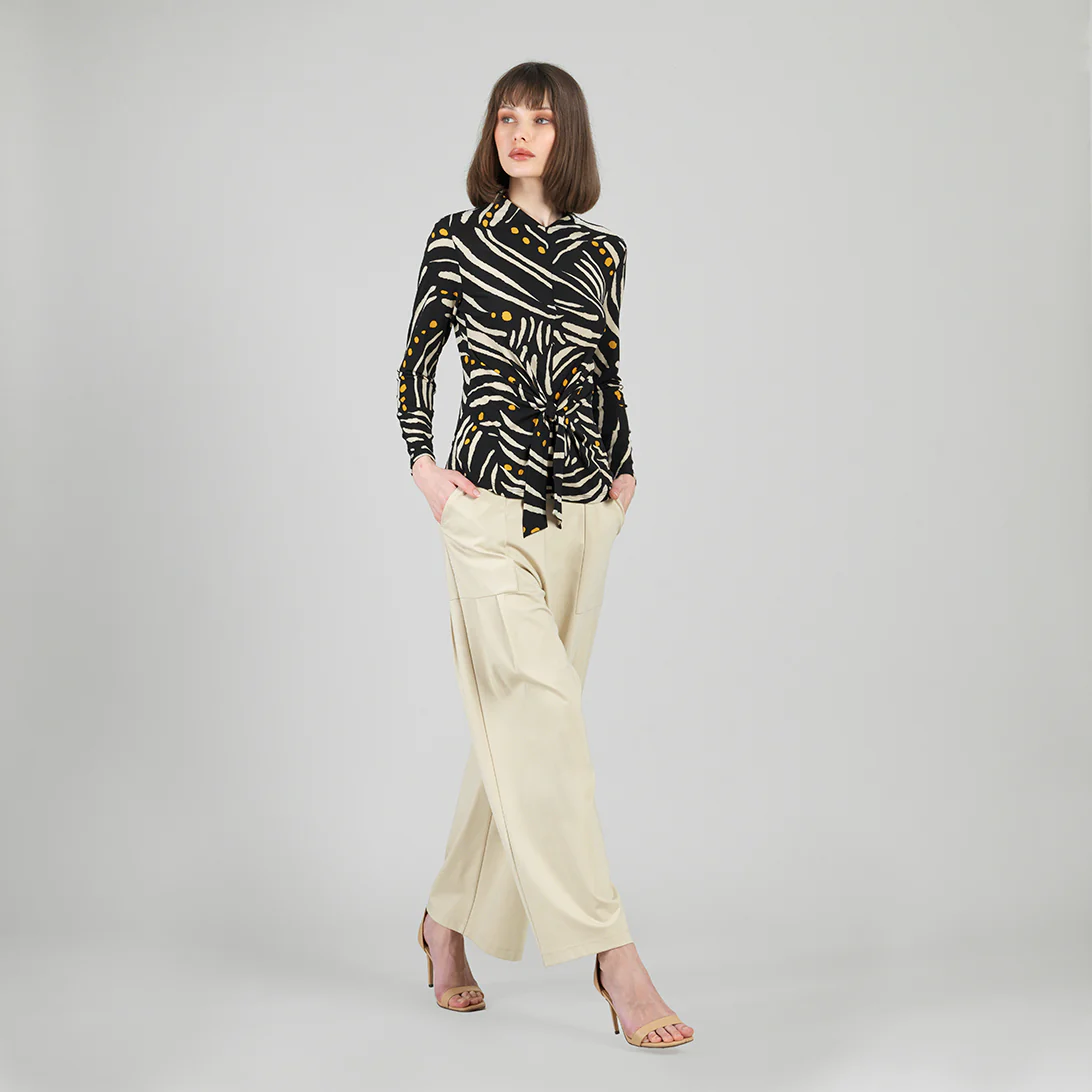 Clara Sunwoo Dotted Stripe Top T113LP7