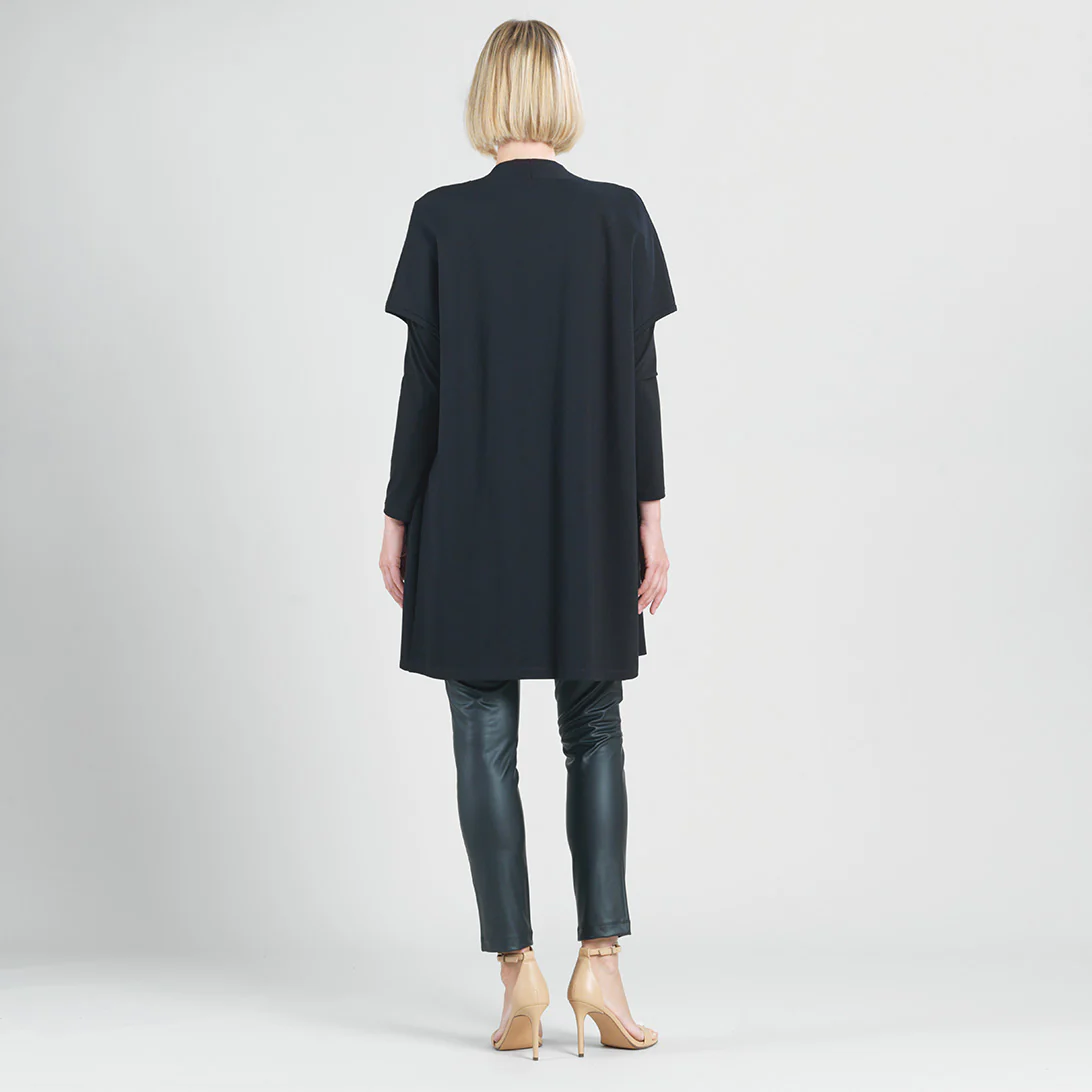 Clara Sunwoo Ponte Knit Cap Slv Vest VPJK