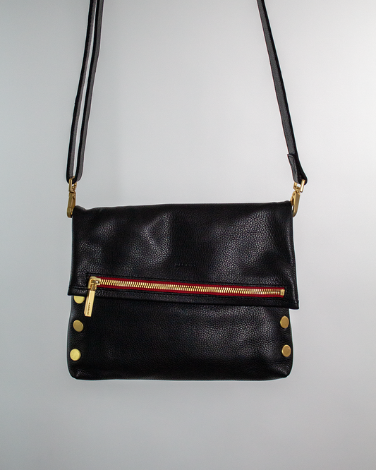 Hammitt VIP Black/ Gold Zippered Oversize