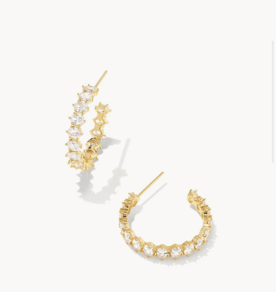 CAILIN CRYSTAL HOOP EARRINGS