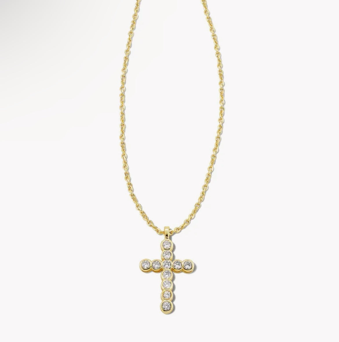 CROSS CRYSTAL PENDANT NECKLACE