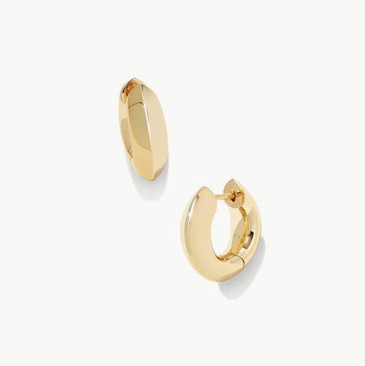 MIKKI METAL HUGGIE EARRINGS