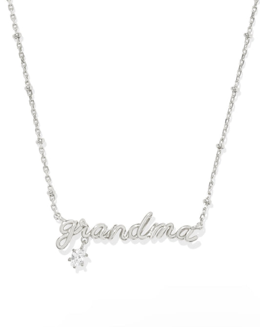 KENDRA SCOTT GRANDMA CRYSTAL SHORT PENDANT NECKLACE