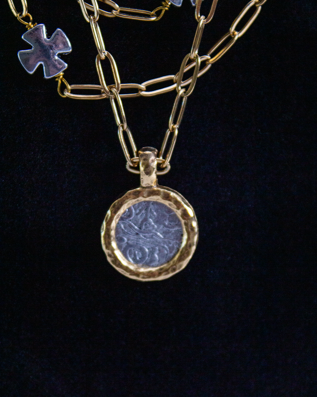 Julio Designs Opelika Strand Cross Necklace