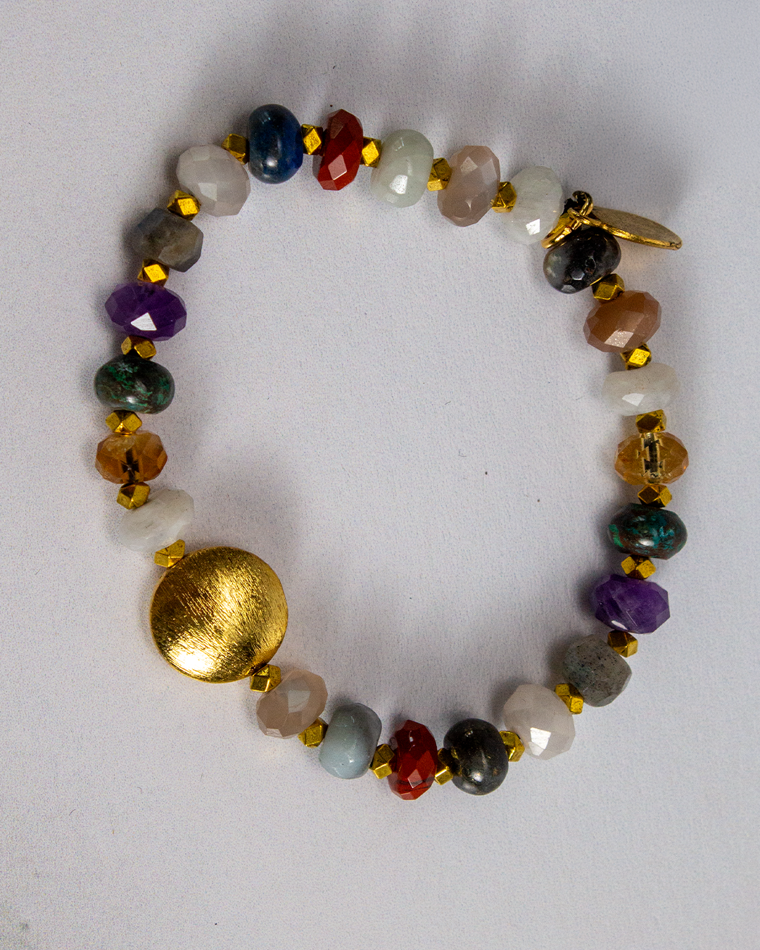 Julio Designs Sunlit Gemstone Rondelle Bracelet