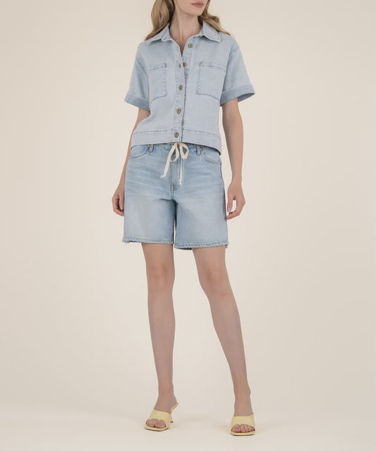 Kut Kiko Boxy Camp Shirt