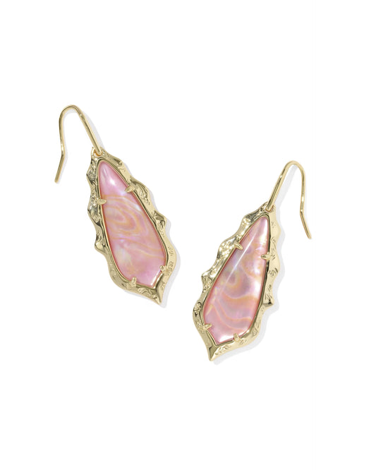 KENDRA SCOTT ADRIANA SCALLOP FRAME DROP EARRINGS