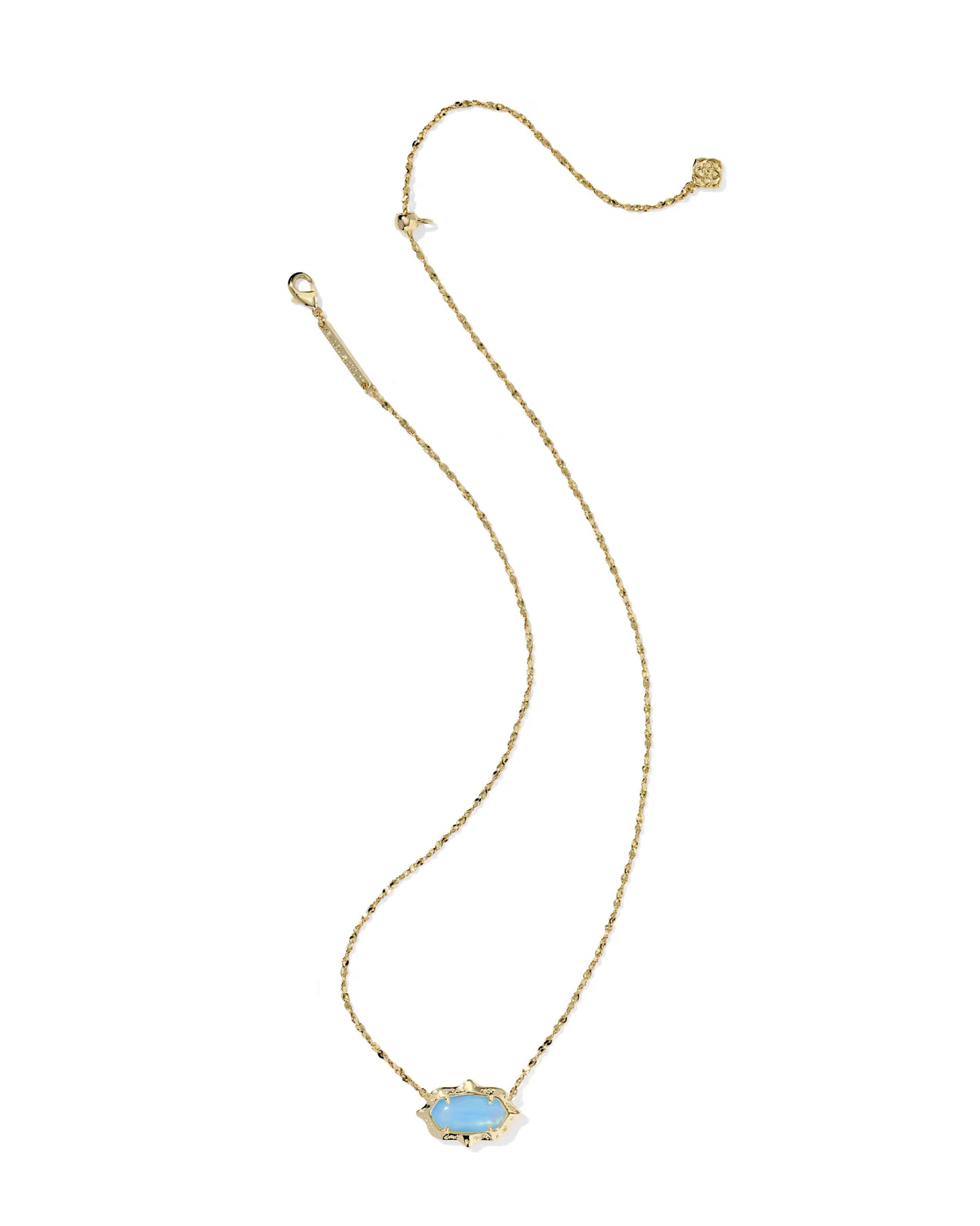 KENDRA SCOTT ELISA SCALLOP FRAME SHORT PENDANT NECKLACE