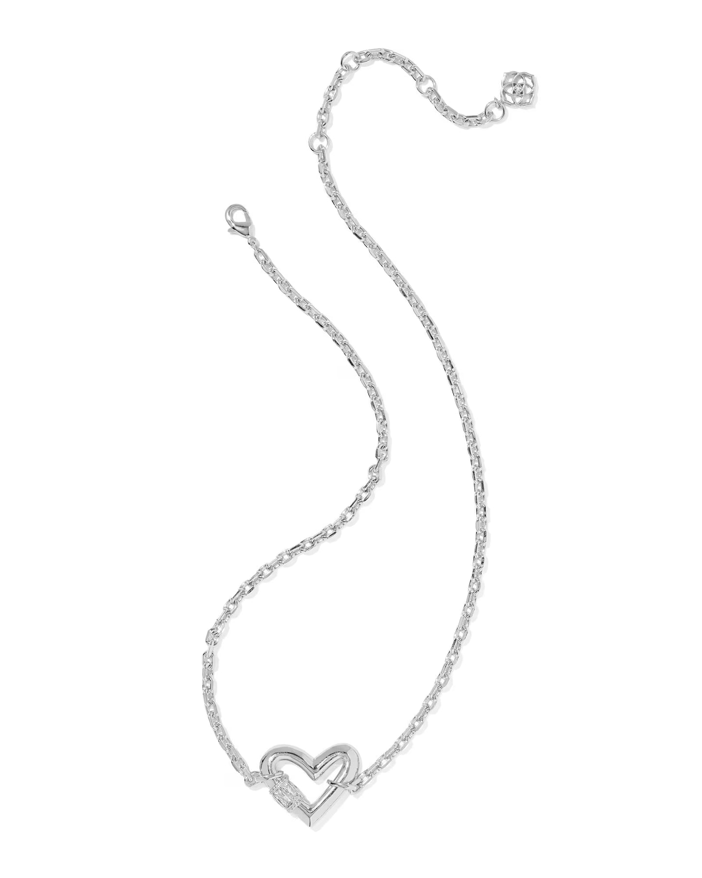 KENDRA SCOTT EMERY HEART SHORT PENDANT NECKLACE