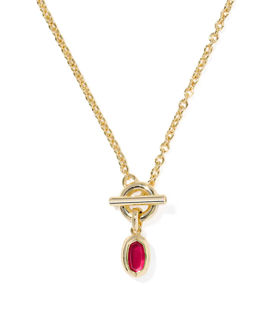 KENDRA SCOTT MINI ELISA TOGGLE SHORT PENDANT NECKLACE