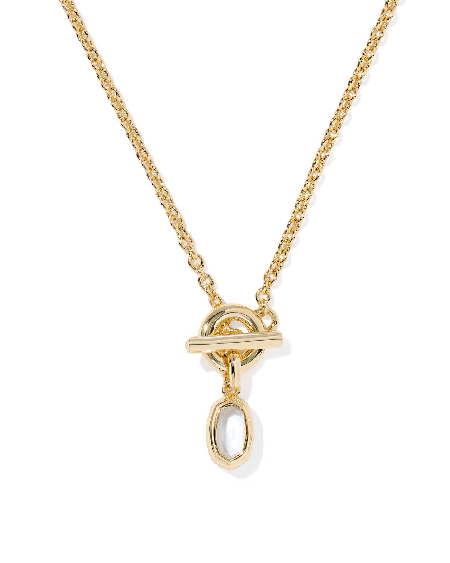 KENDRA SCOTT MINI ELISA TOGGLE SHORT PENDANT NECKLACE