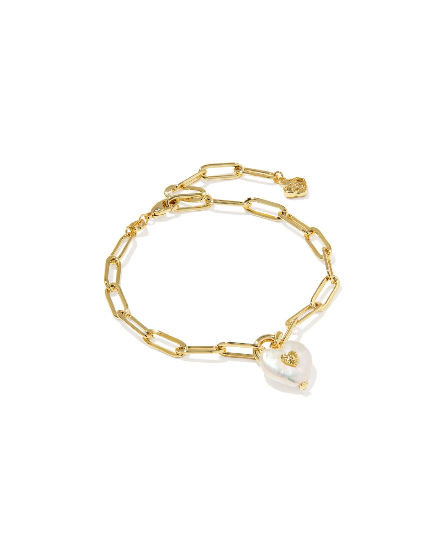 KENDRA SCOTT SASHA HEART DELICATE CHAIN BRACELET