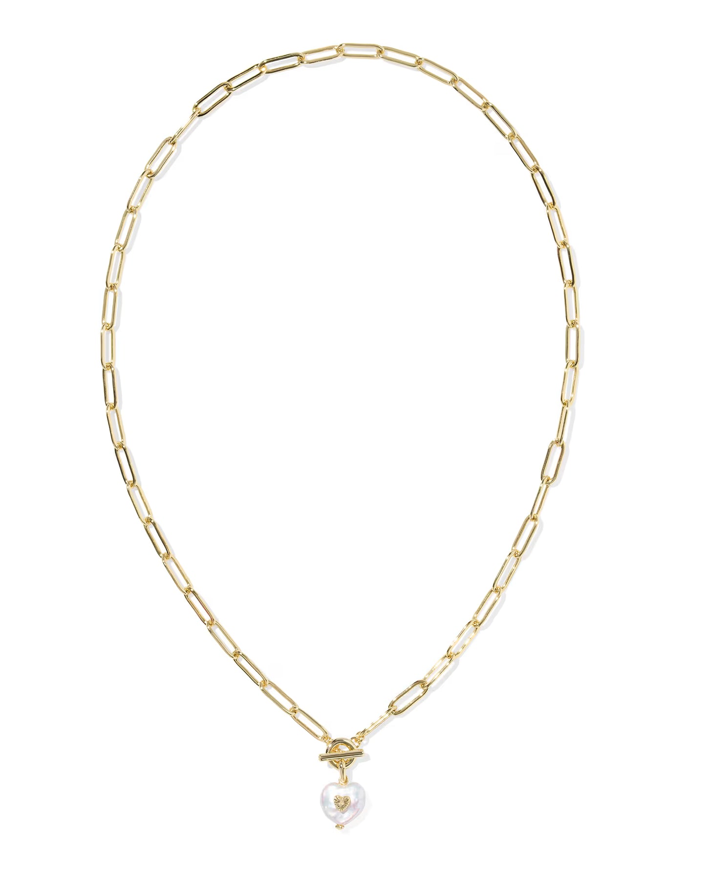 KENDRA SCOTT SASHA HEART SHORT PENDANT NECKLACE