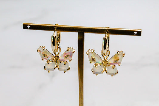 KENDRA SCOTT BIANCA BUTTERFLY HUGGIE EARRINGS