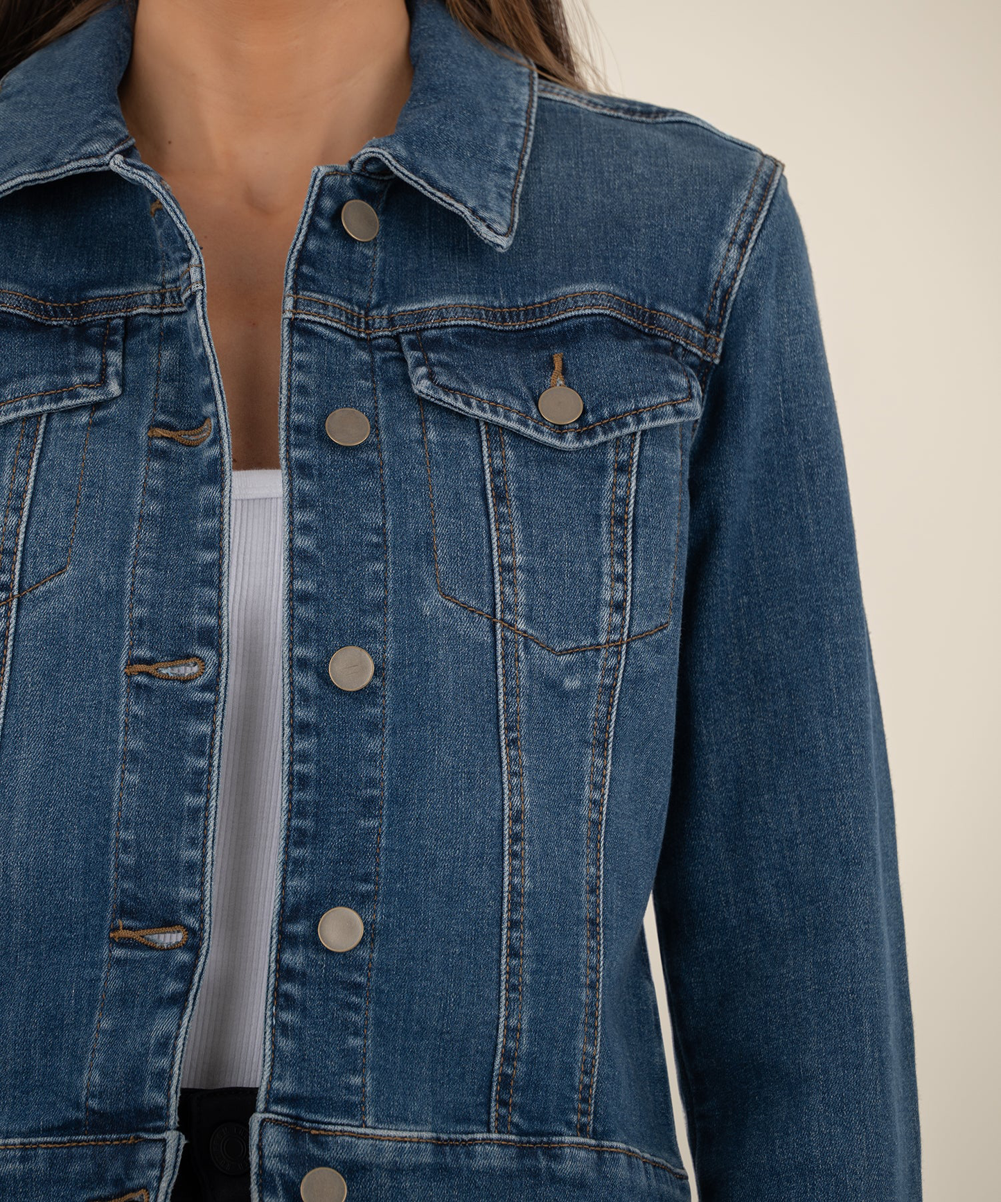 Kut Julia Crop Denim Jacket KJ1891MA6