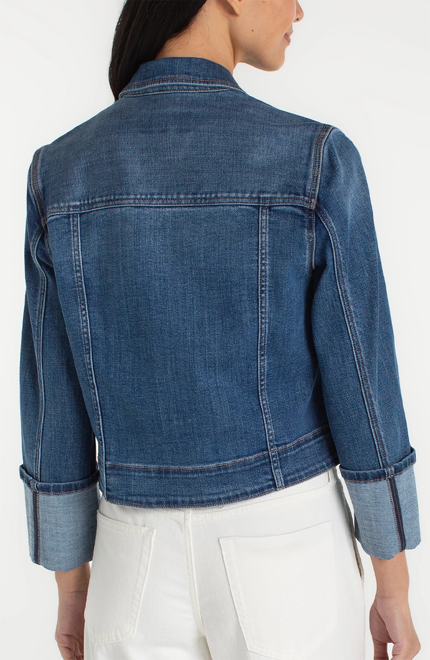 Liverpool Jean Jacket Bracelet Length LM1C53CH4